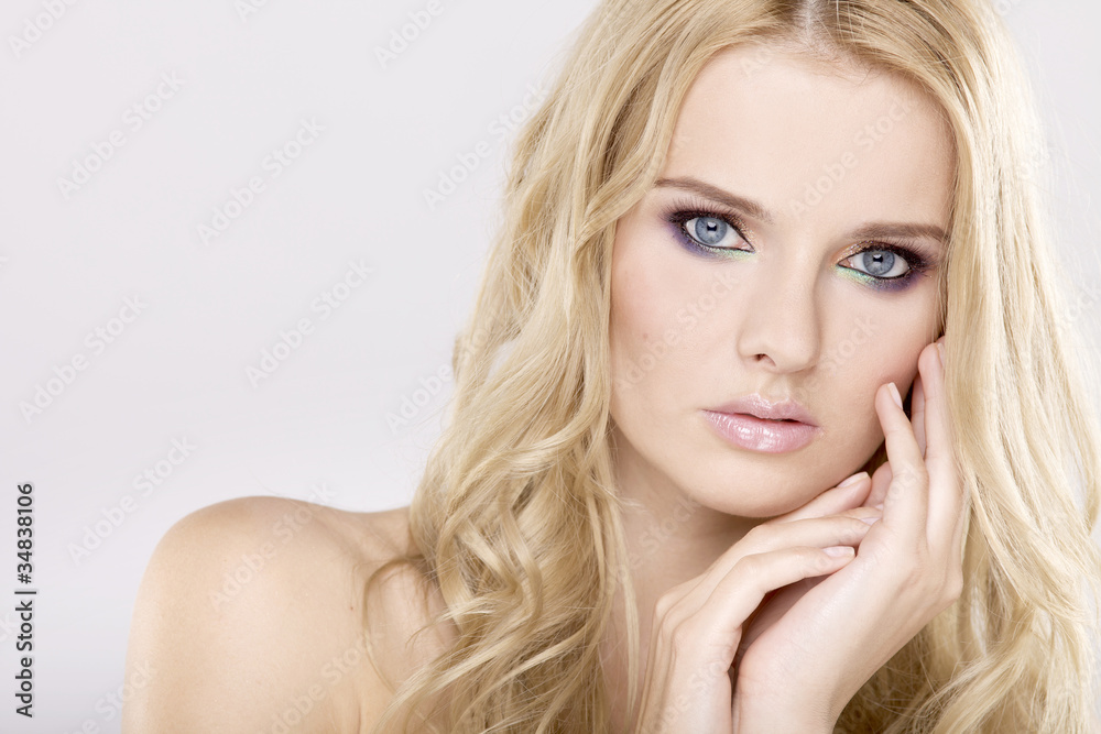 Young pretty woman with beautiful blond hairs Young pretty woman with beautiful blond hairs