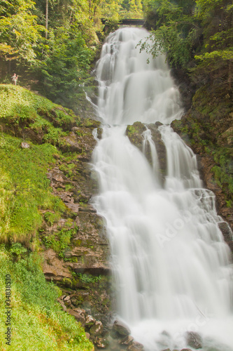 Waterfall in green nature