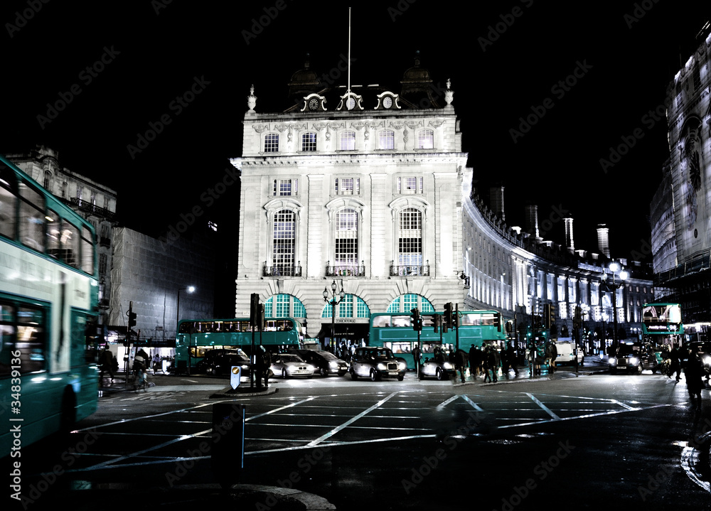 Naklejka premium London Night Blue