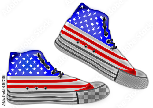 Shoes  american flag