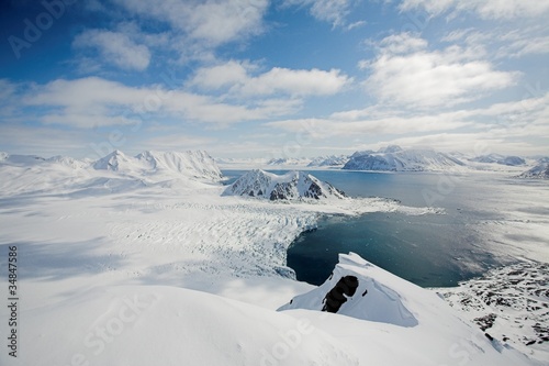 Typical Arctic winter landscape
