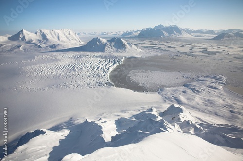 Typical Arctic winter landscape