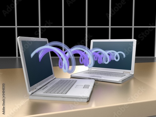 laptop on office desk