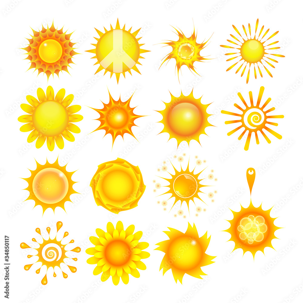 Suns vector collection Suns vector collection
