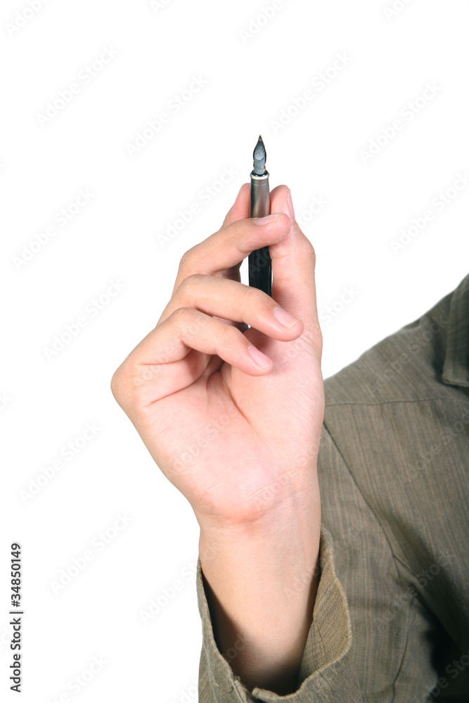 male hands with pen male hands with pen