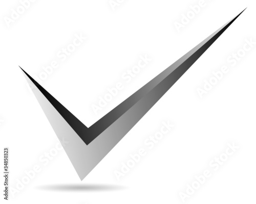 Metal checkmark