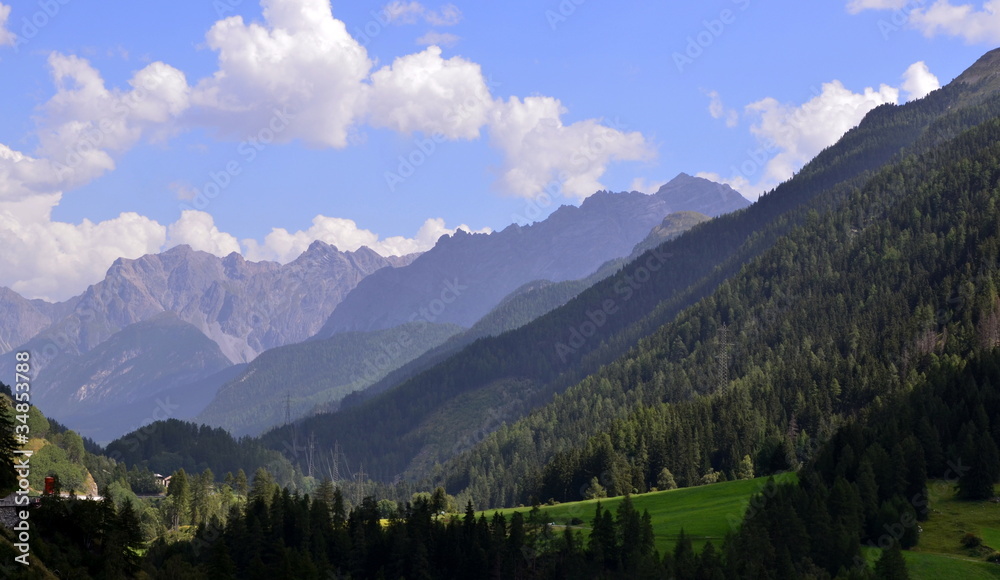 Fototapeta premium Basse Engadine