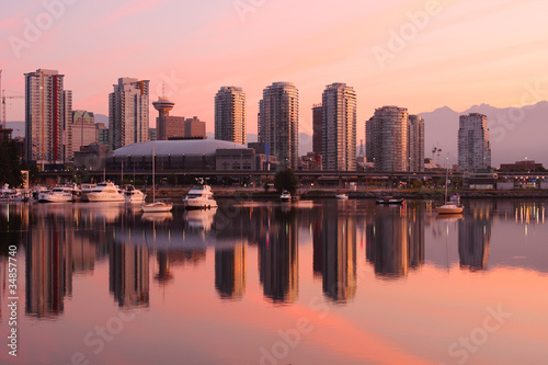 Vancouver Cityscape Morning, Dawn