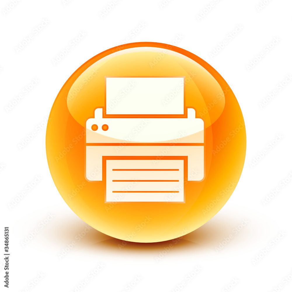 icône imprimante / printer icon Stock Vector | Adobe Stock