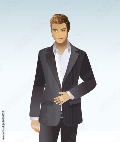 Urban Man/ Young Business Man in Elegant Suit