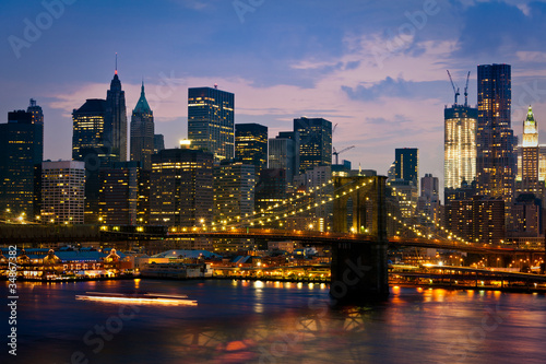 New York pont de Brooklyn © Beboy