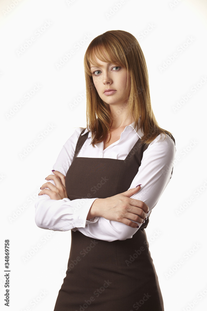 Businesswoman look at you