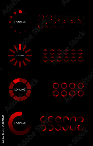 Vector Loader Progress Bar Designs