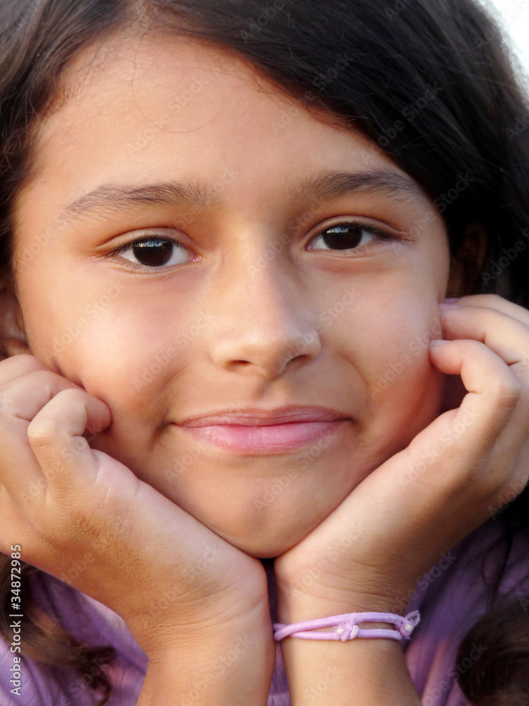 Portrait of a beautiful girl with dark hair Portrait of a beautiful girl with dark hair