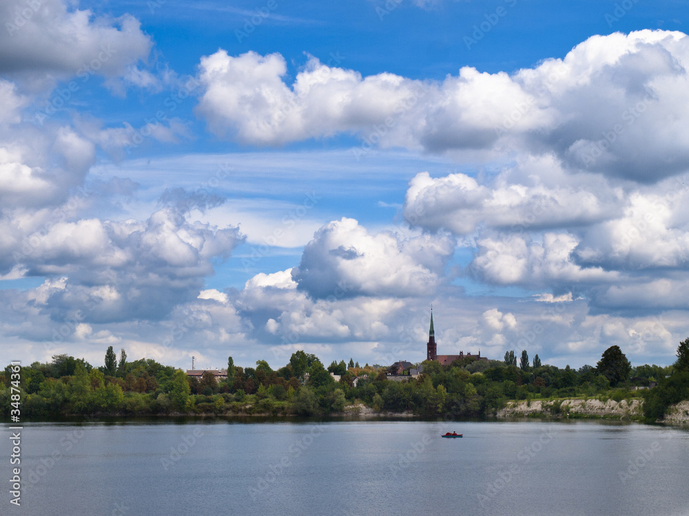 Naklejka premium pejzaż Opole