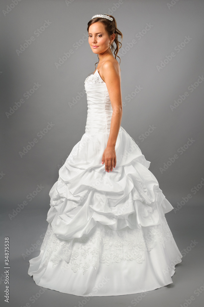 beautiful bride wearing wedding dress in studio beautiful bride wearing wedding dress in studio