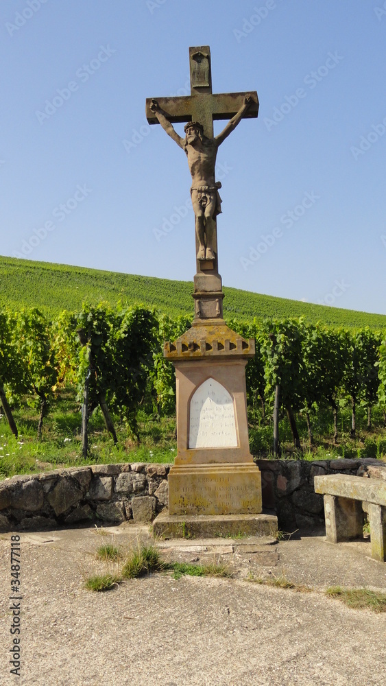 Calvaire dans le vignoble de Dambach-la-Ville