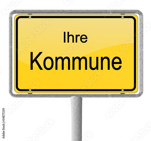 Ortsschild Kommune