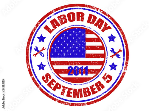 Labor day stamp