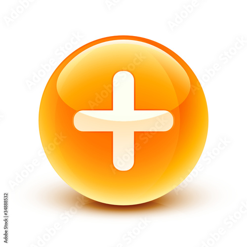 Obraz na płótnie icône plus ajouter / add icon w salonie