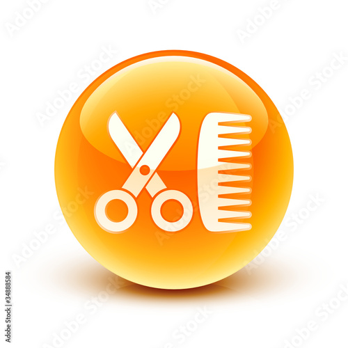 icône coiffeur / hairdresser icon