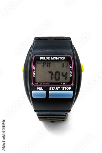 Fitness heart rate or pulse trace monitor
