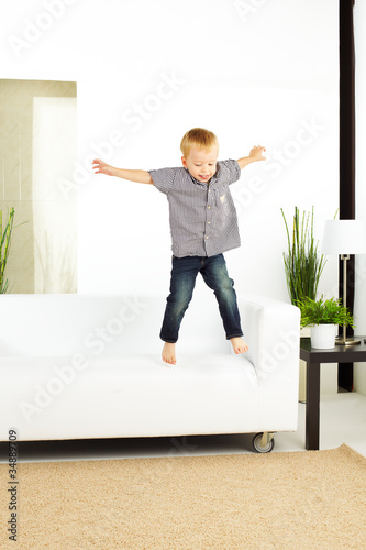 jumping from sofa