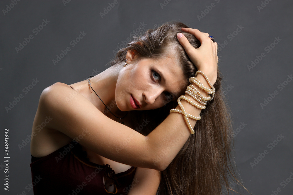 Portrait of the young sexy girl Portrait of the young sexy girl