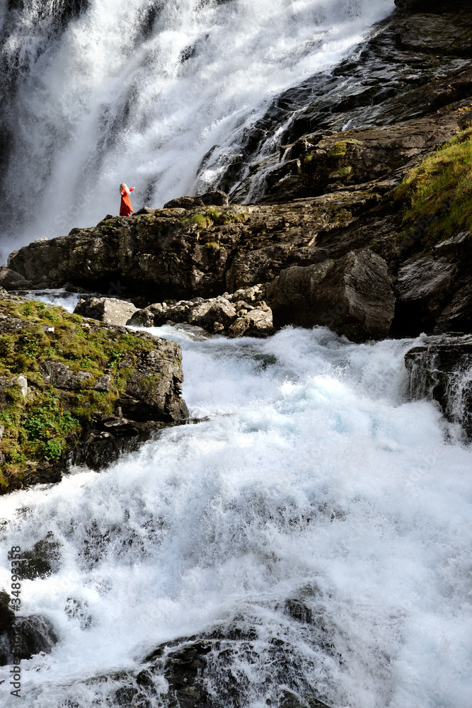 Fototapeta premium Kjosfossen waterfall