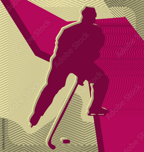 Modern abstract sport vector background design. Ice Hockey.