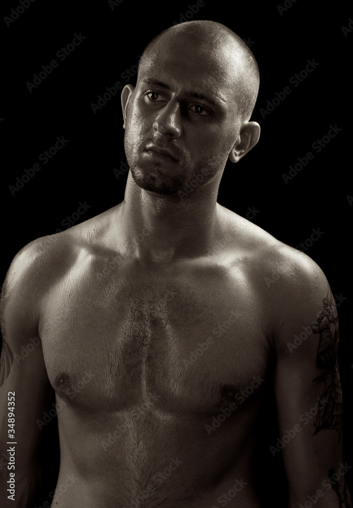 Fototapeta premium Twarz młodego mężczyzny