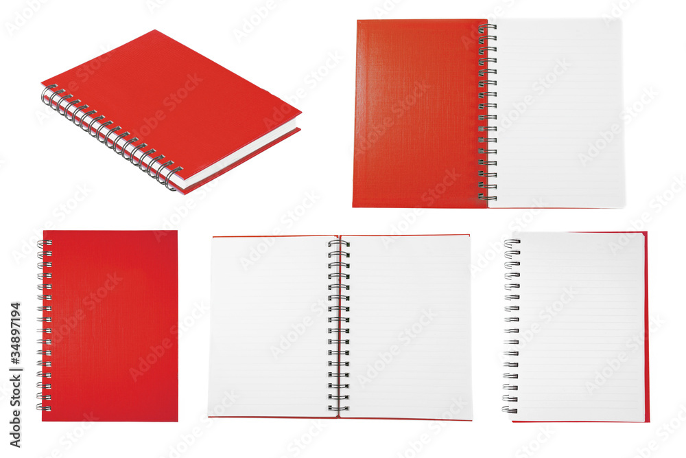 Obraz premium red notebook collection