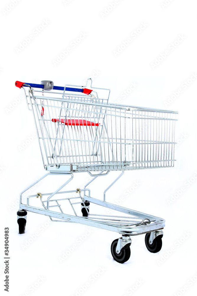Shopping Trolley on a white background. Shopping Trolley on a white background.