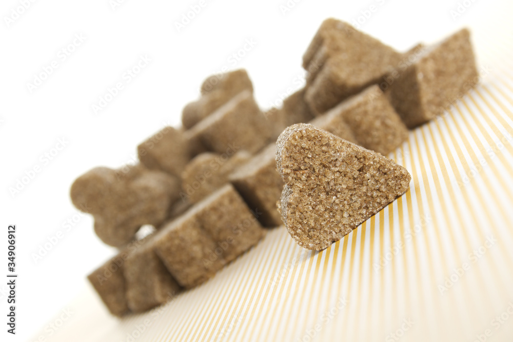 Lump sugar pile