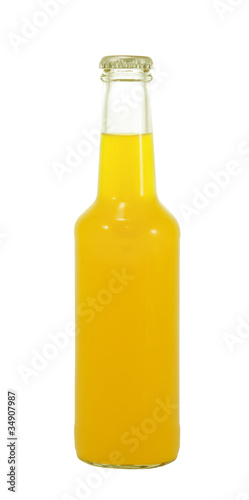 isolated alcohol bottle