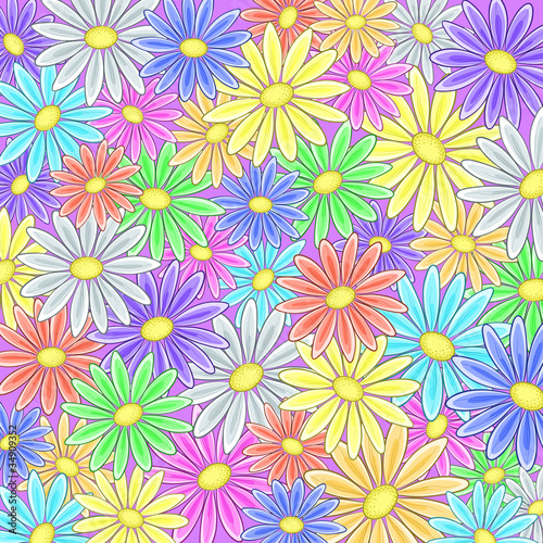 Background flower  multi-coloured
