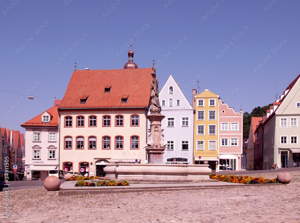 Marienbrunnen in Landsberg am Lech