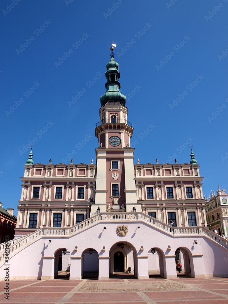 Obraz premium Rathaus in Zamosc - Polen