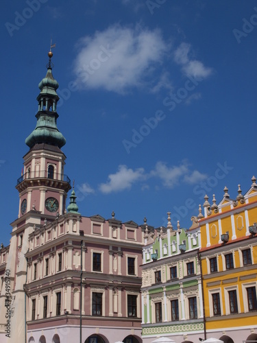 Rathaus und Fasaden in Zamosc - Polen