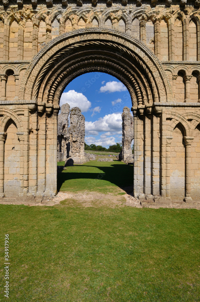 Castle Acre Priory - Norman Arch