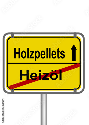 Schild Holzpellets