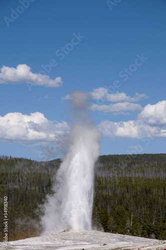 Old Faithful Geyser Yellowstone Nati.Park Wyoming USA