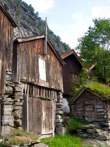 Holzhäuser in Norwegen photo