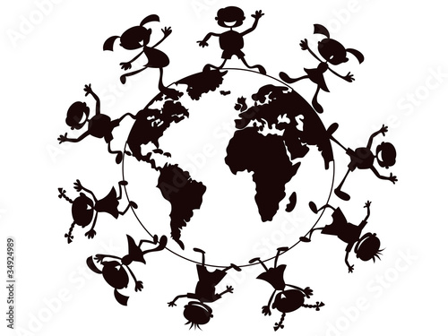 kids playing around the world
