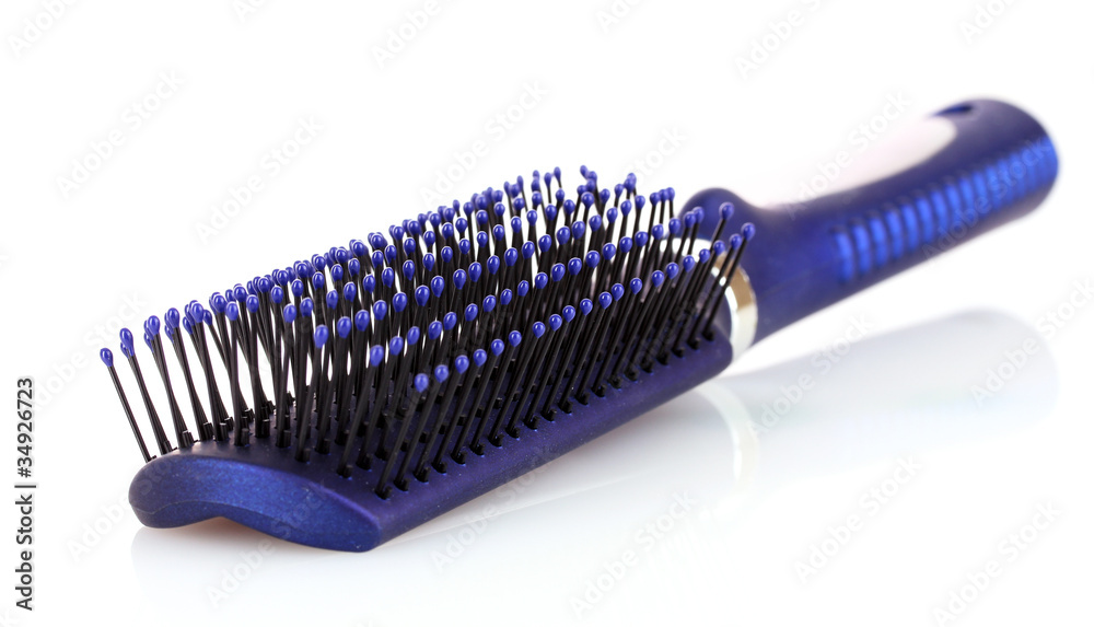 hairbrush isolated on white hairbrush isolated on white