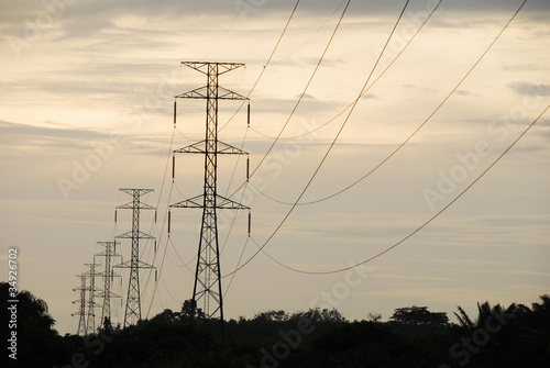 High-voltage towers