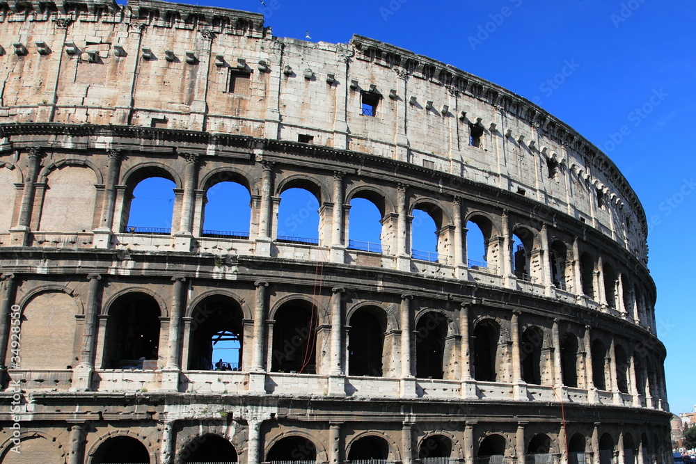 Colosseum, unesco world heritage in Rome, Italy