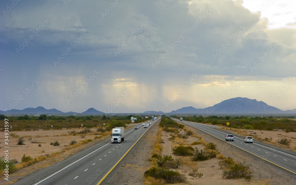 Dust Storm in Arizona Desert