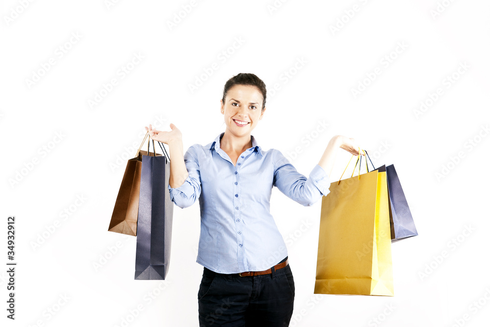 woman on shoping