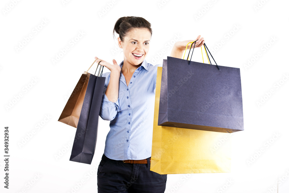 woman on shoping